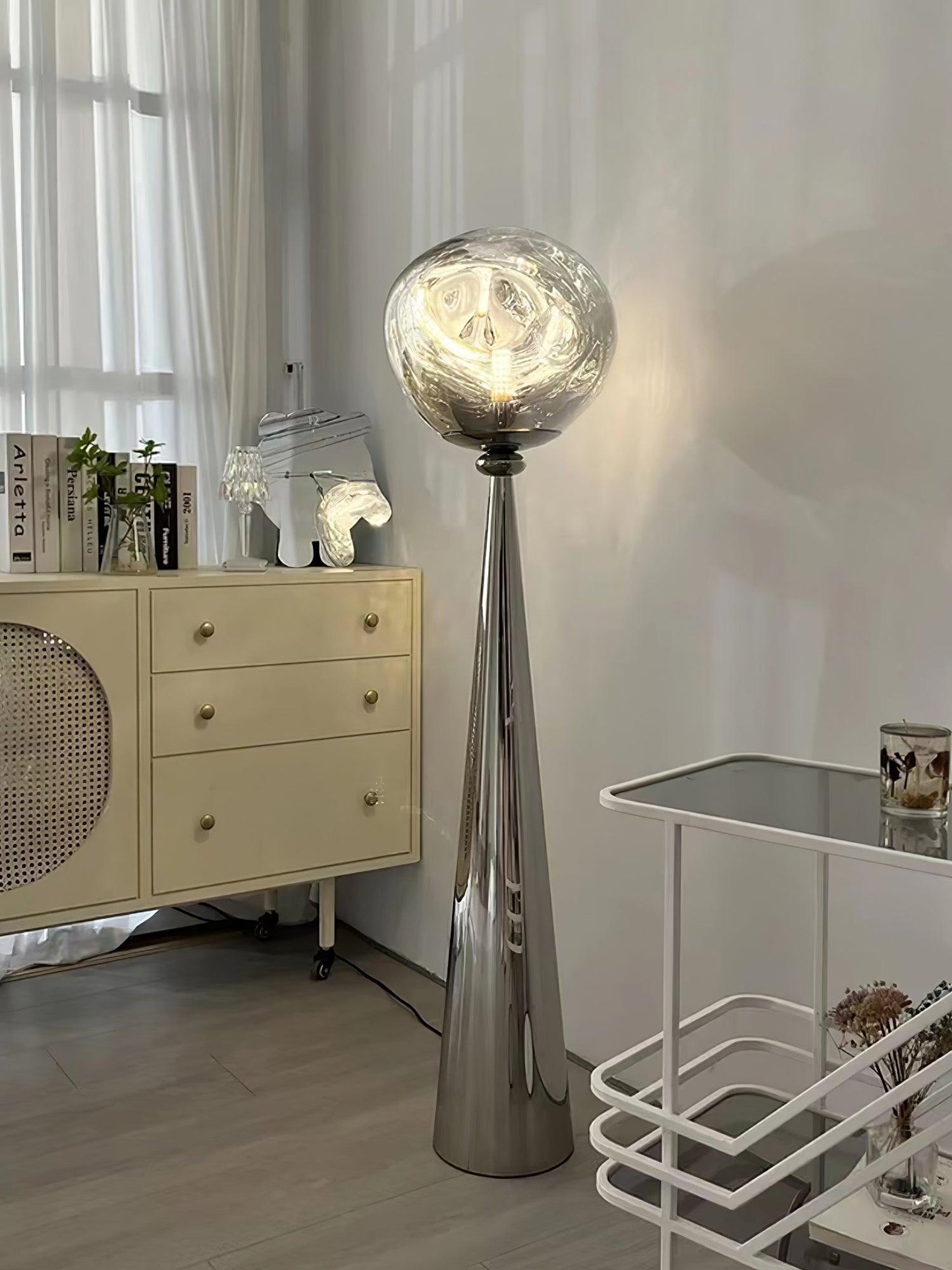 Cone Lava Floor Lamp - LED Indoor Lighting, Stylish Design