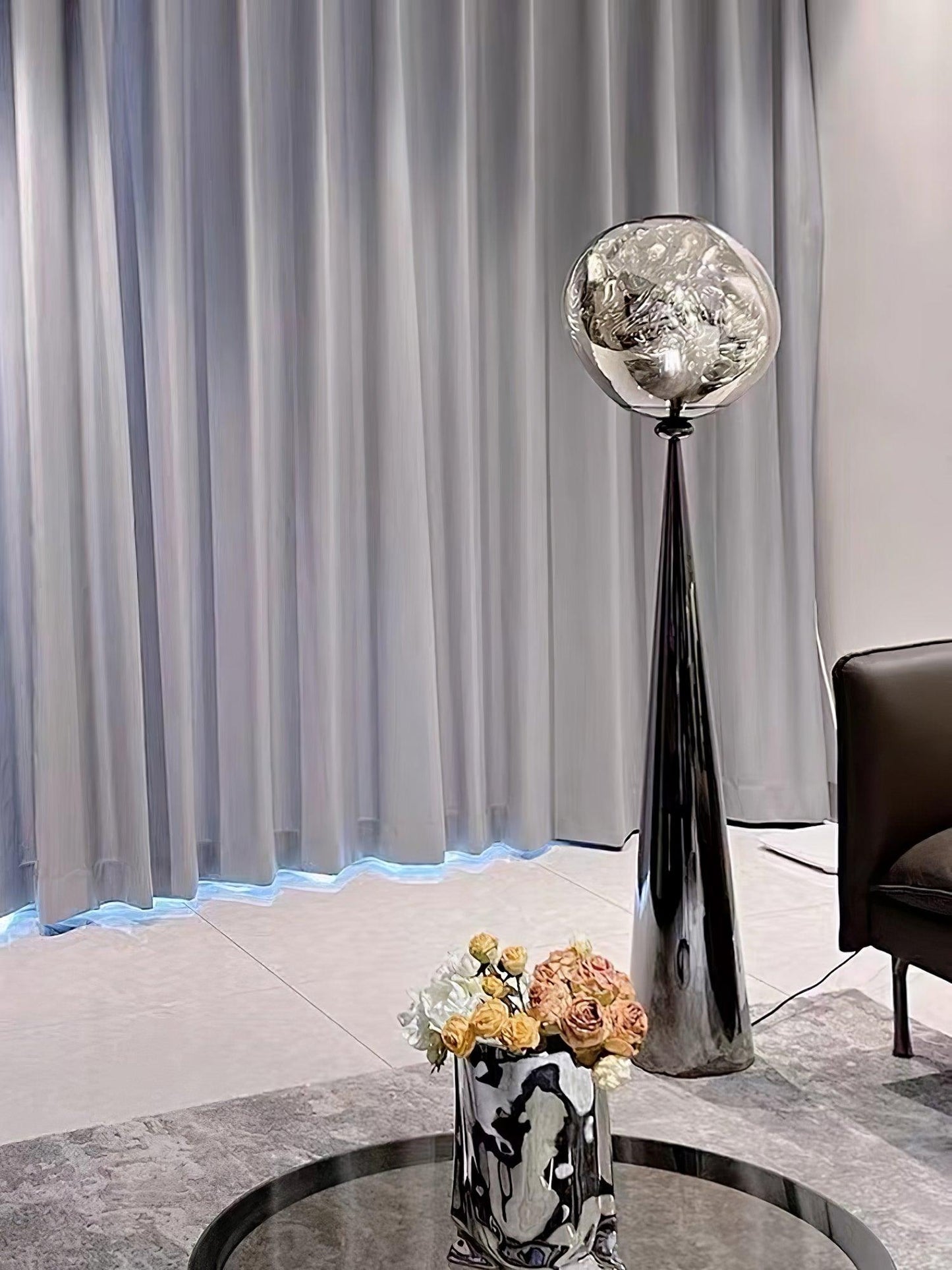 Cone Lava Floor Lamp - LED Indoor Lighting, Stylish Design
