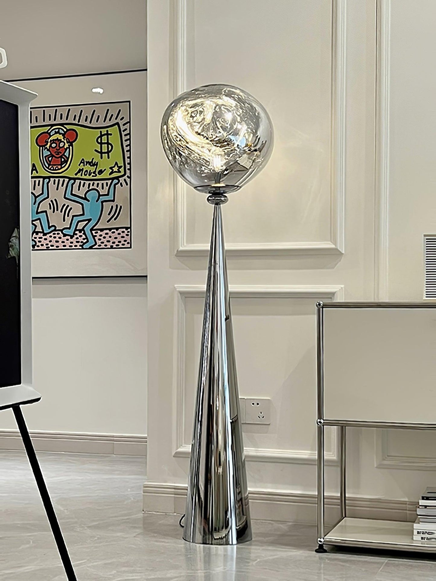 Cone Lava Floor Lamp - LED Indoor Lighting, Stylish Design