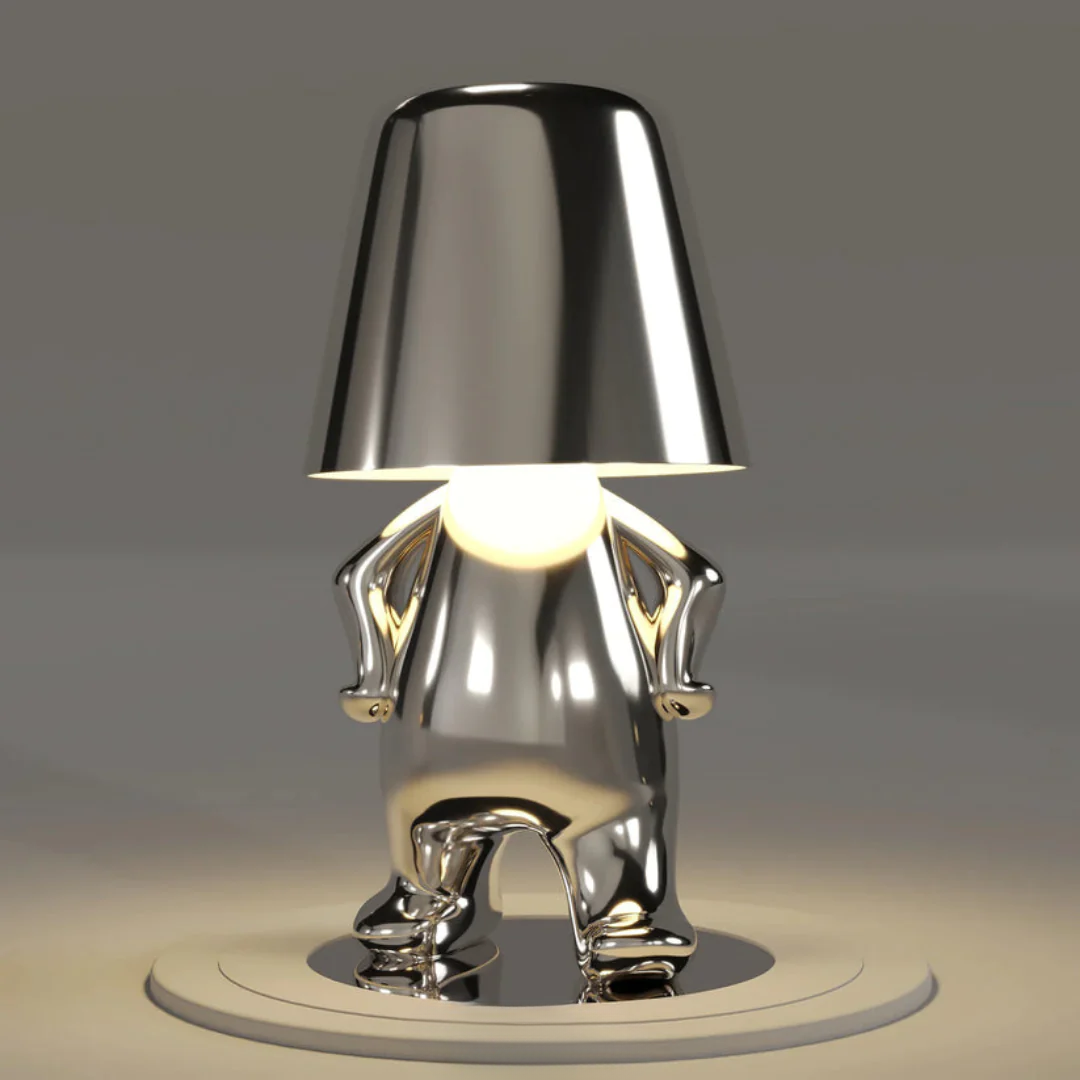 Gold USB Rechargeable Table Lamp | Dimmable Resin Lamp