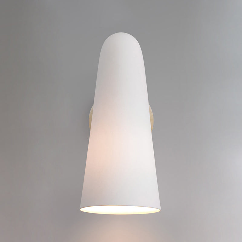 Conical Glass Wall Lamp with Integrated LED and Modern Design