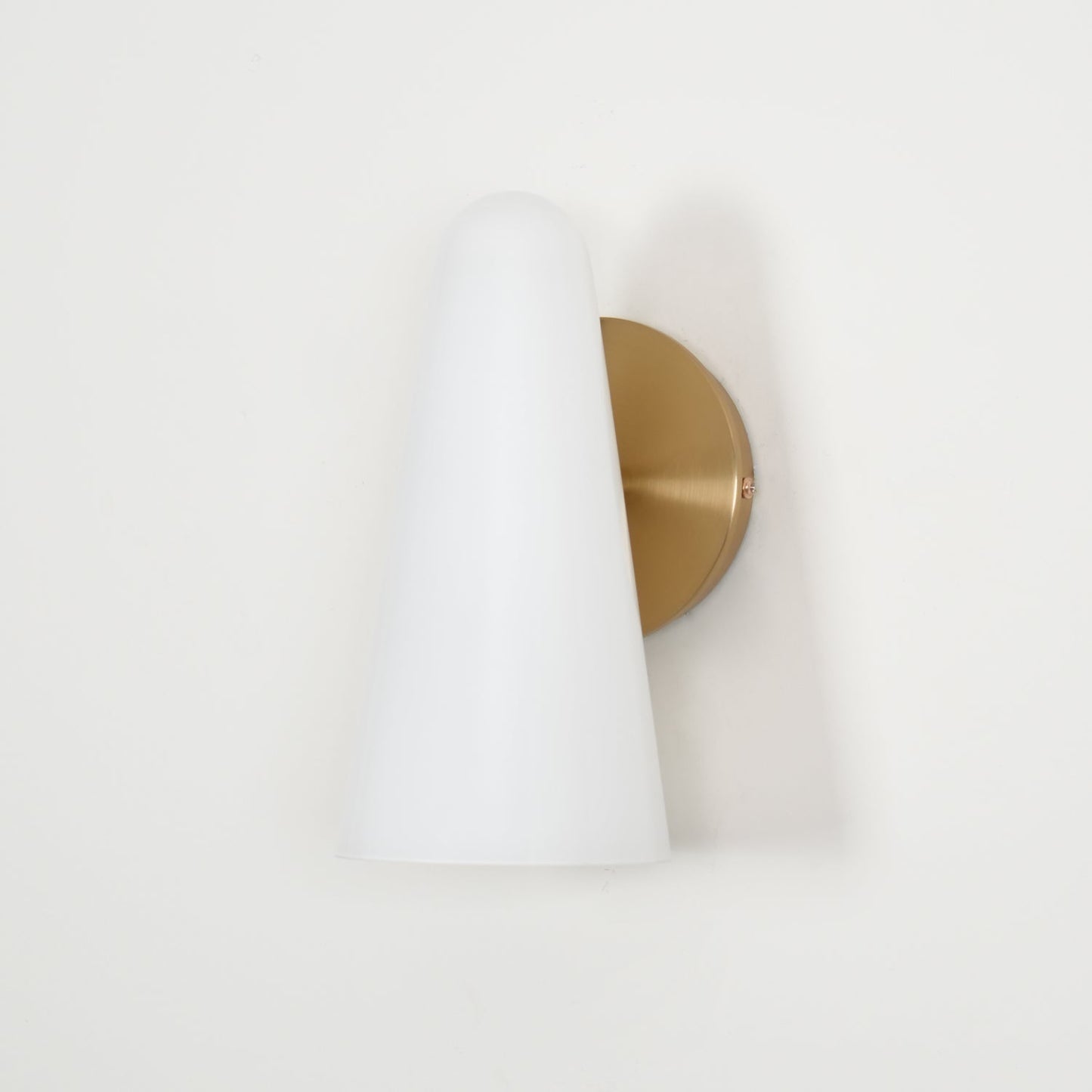 Conical Glass Wall Lamp with Integrated LED and Modern Design