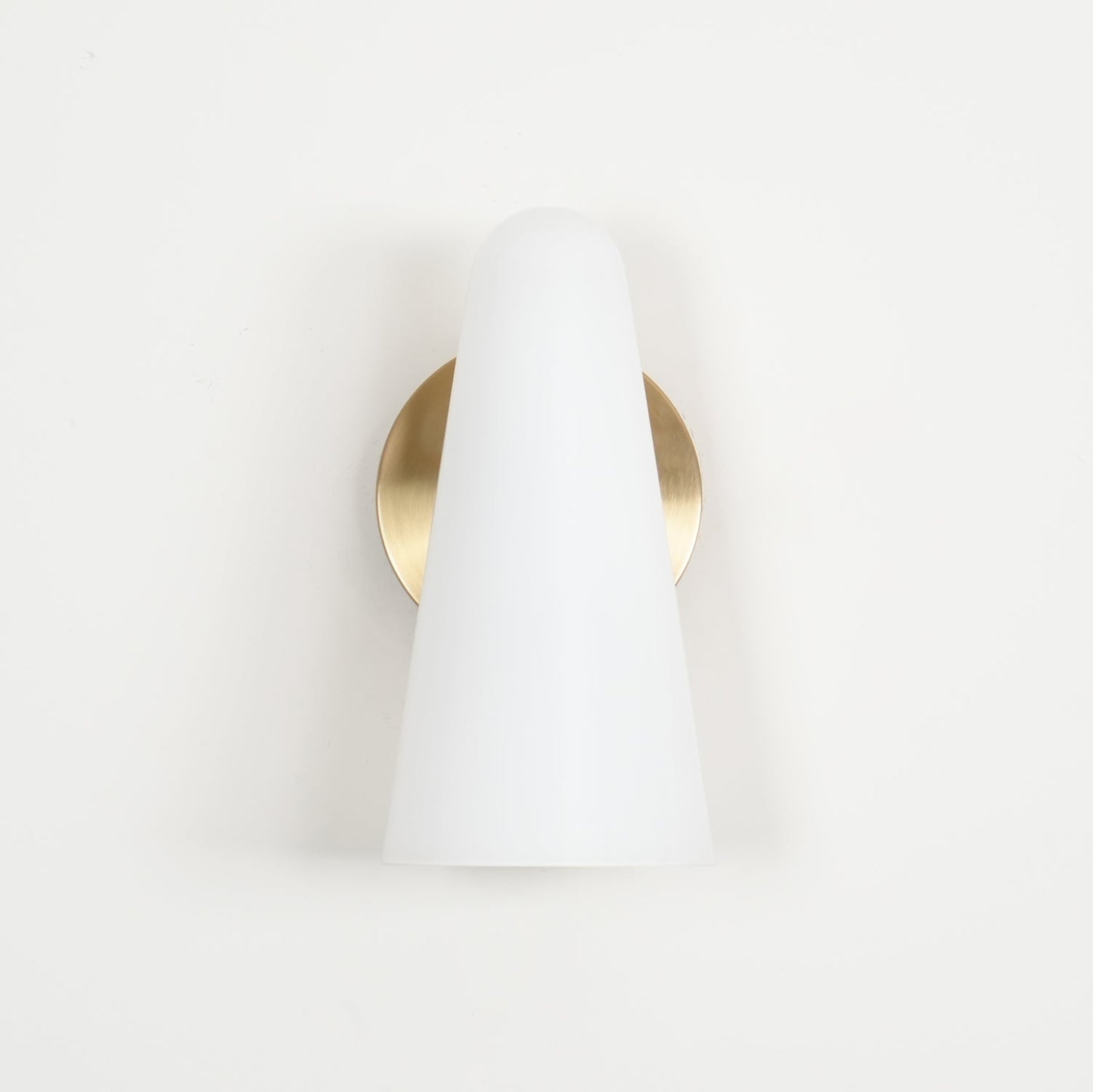 Conical Glass Wall Lamp with Integrated LED and Modern Design
