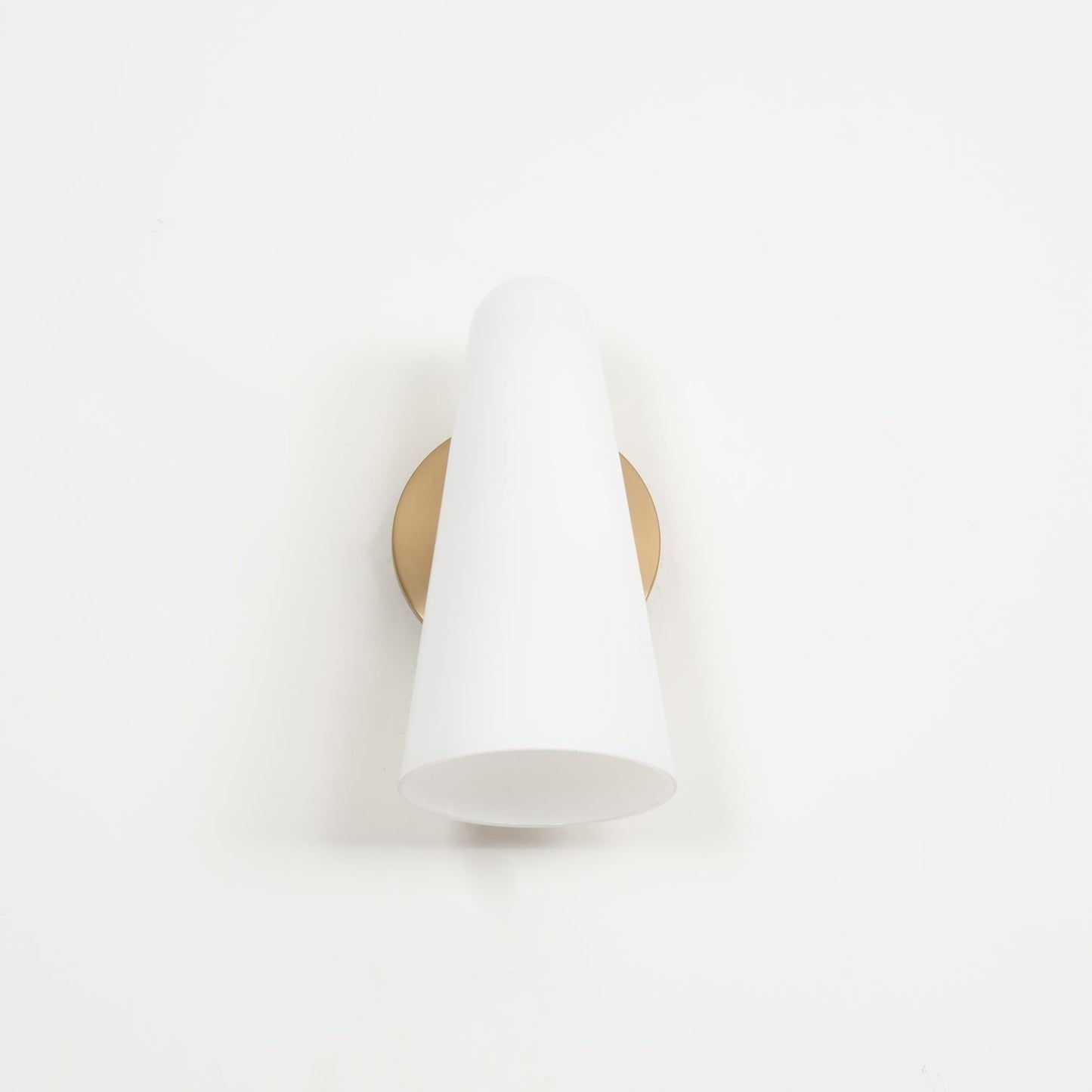Conical Glass Wall Lamp with Integrated LED and Modern Design