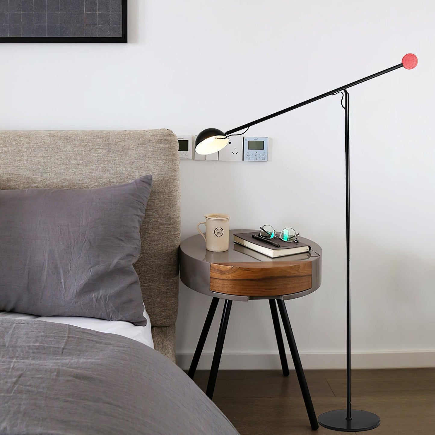 Precision Movement Floor Lamp with Adjustable LED Light