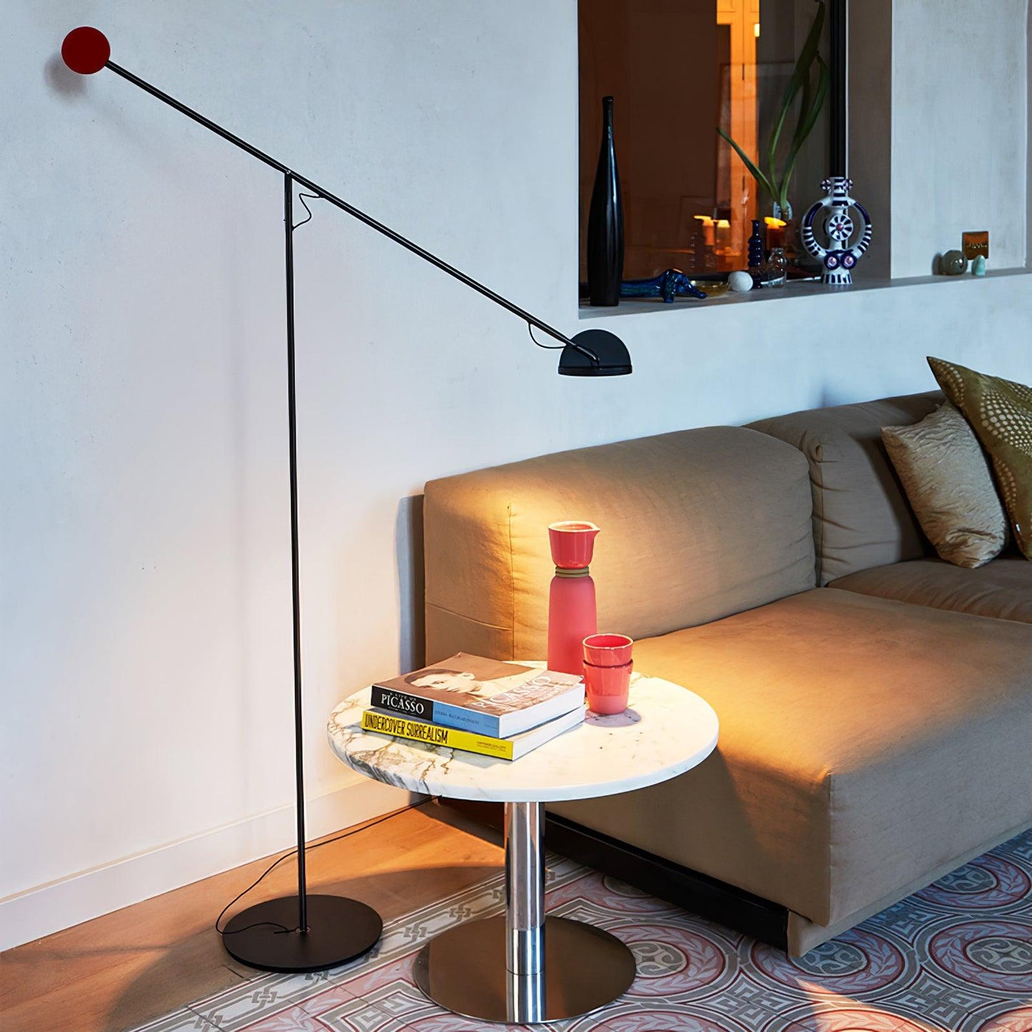 Precision Movement Floor Lamp with Adjustable LED Light