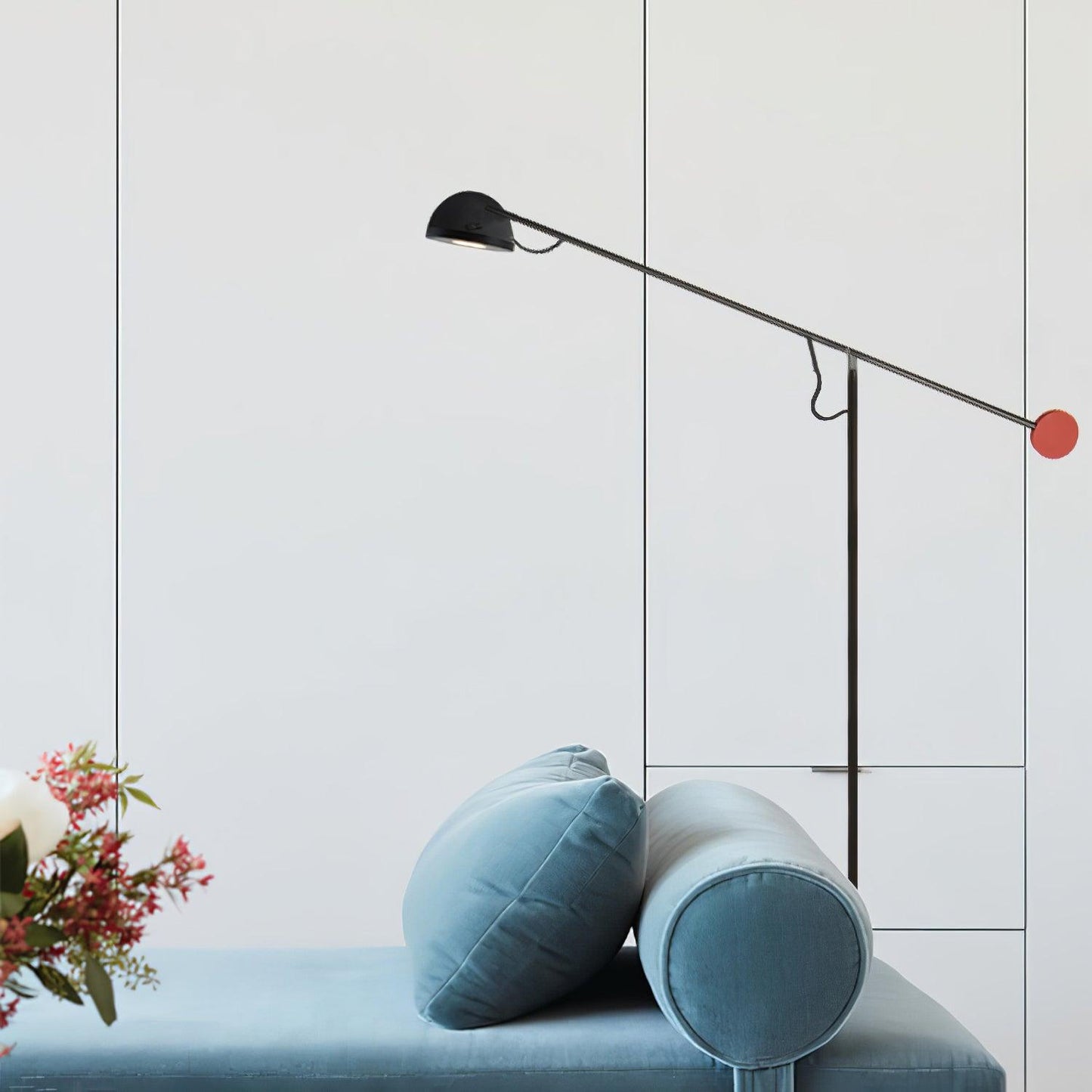Precision Movement Floor Lamp with Adjustable LED Light