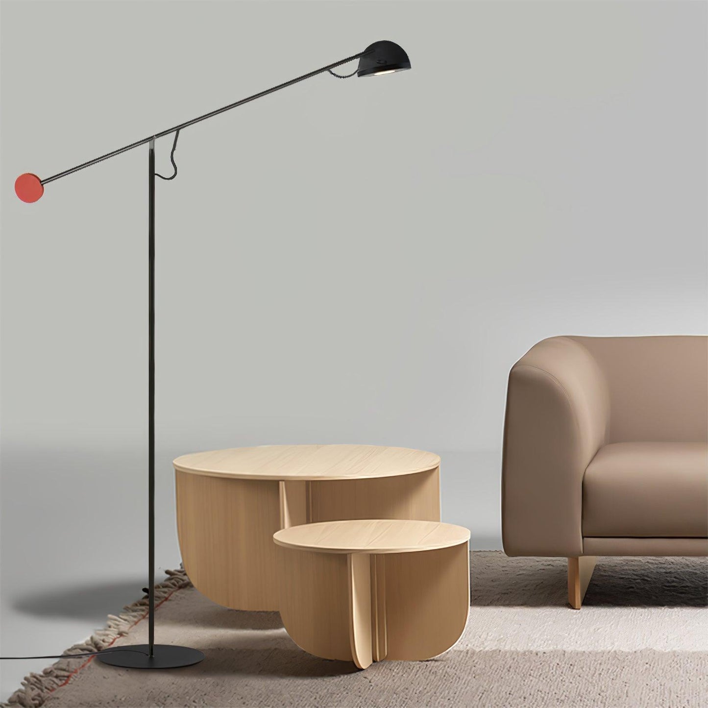 Precision Movement Floor Lamp with Adjustable LED Light