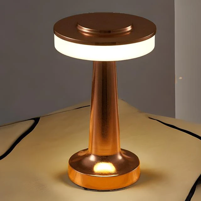 Cordless Minimalist LED Desk Lamp - Portable, Rechargeable, and Dimmable