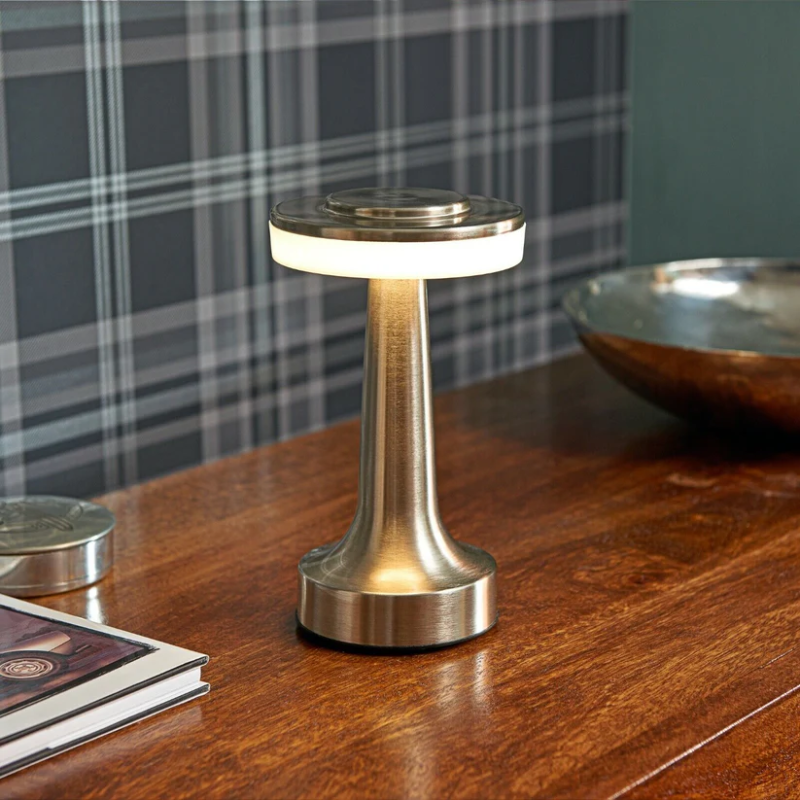 Cordless Minimalist LED Desk Lamp - Portable, Rechargeable, and Dimmable
