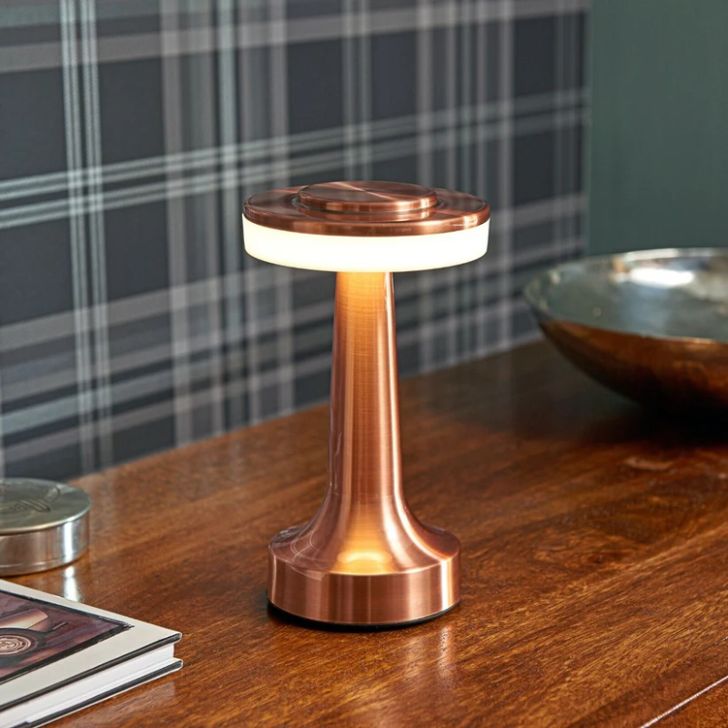 Cordless Minimalist LED Desk Lamp - Portable, Rechargeable, and Dimmable