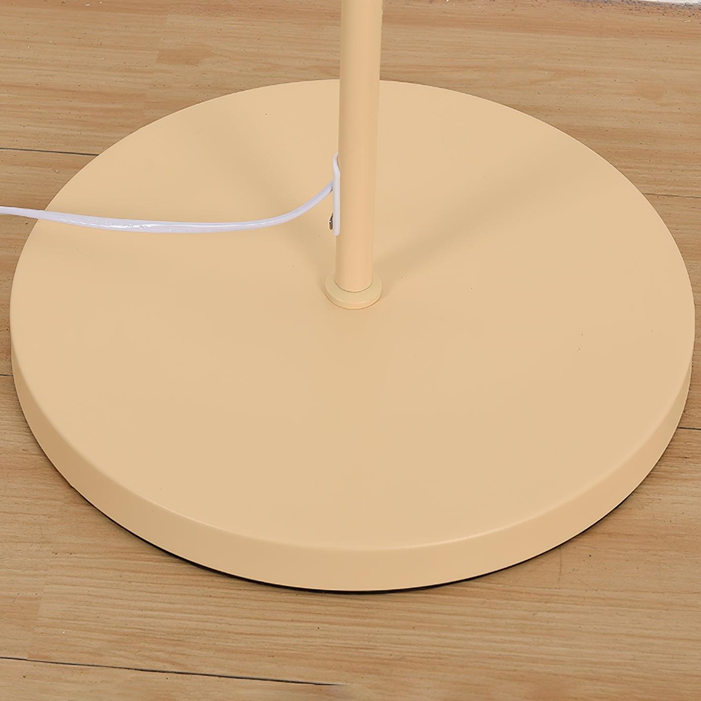 Crescini Pleated Floor Lamp with LED, Cream Shade, Dimmable
