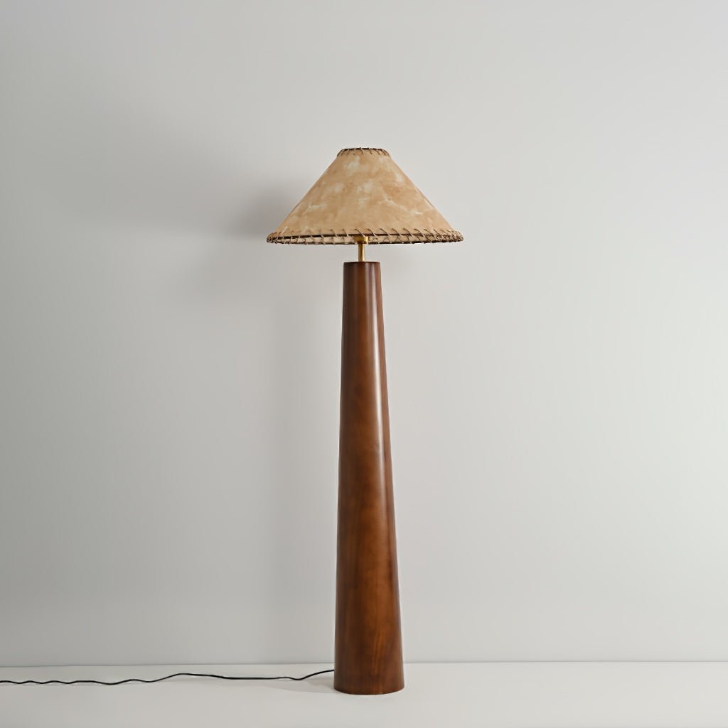 Crestview Paper Column Floor Lamp with Handmade Shade
