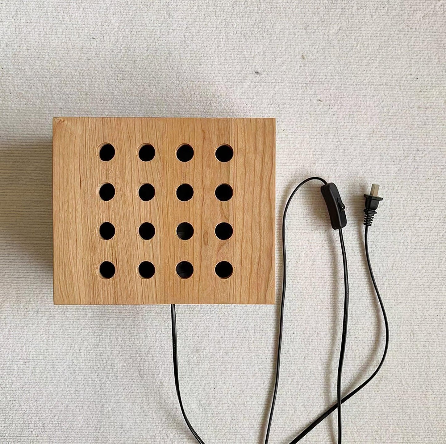 Cubiform Constellation Wall Lamp - LED Cherry Wood Design