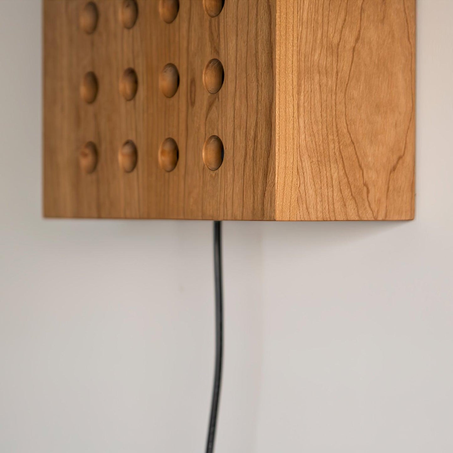 Cubiform Constellation Wall Lamp - LED Cherry Wood Design