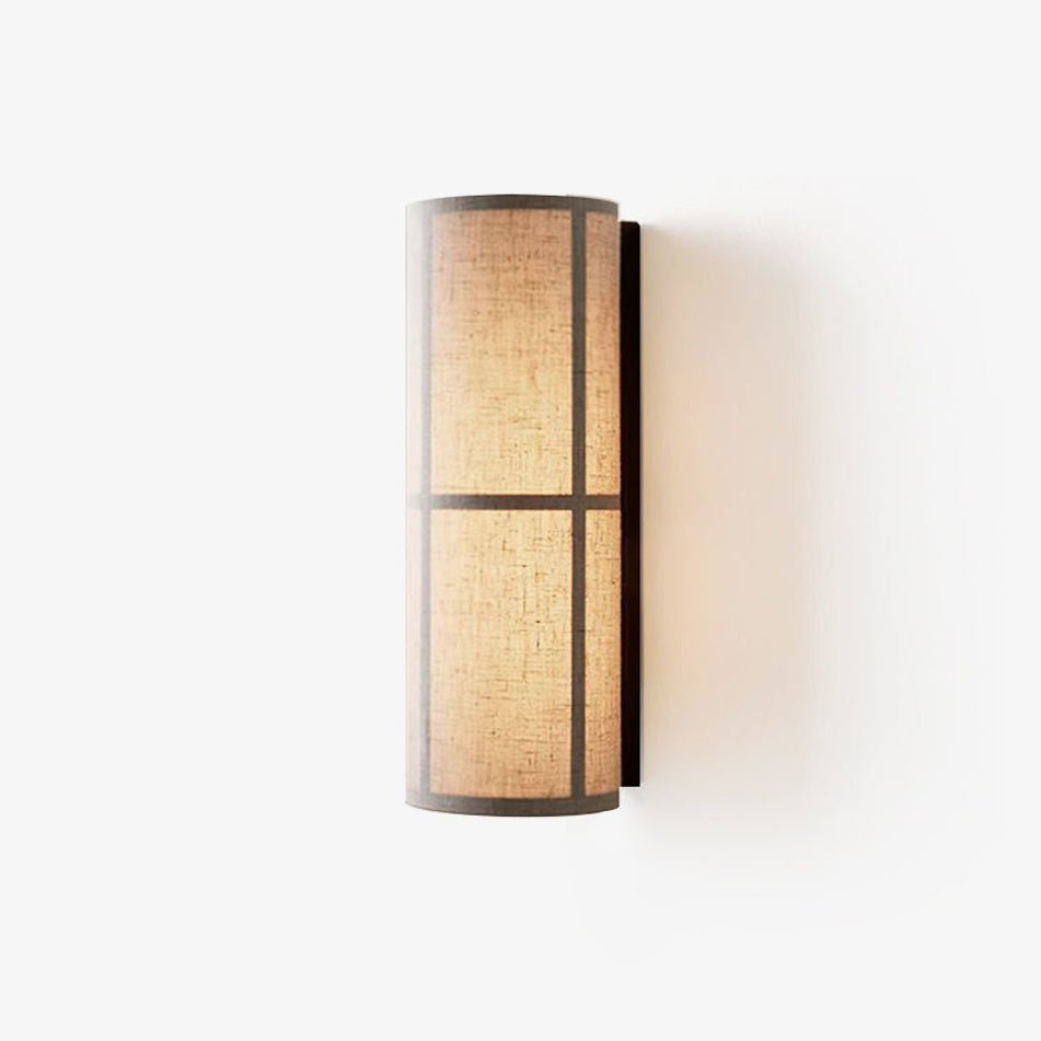 Cylinder Fabric Wall Lamp with LED Shade - Indoor Lighting