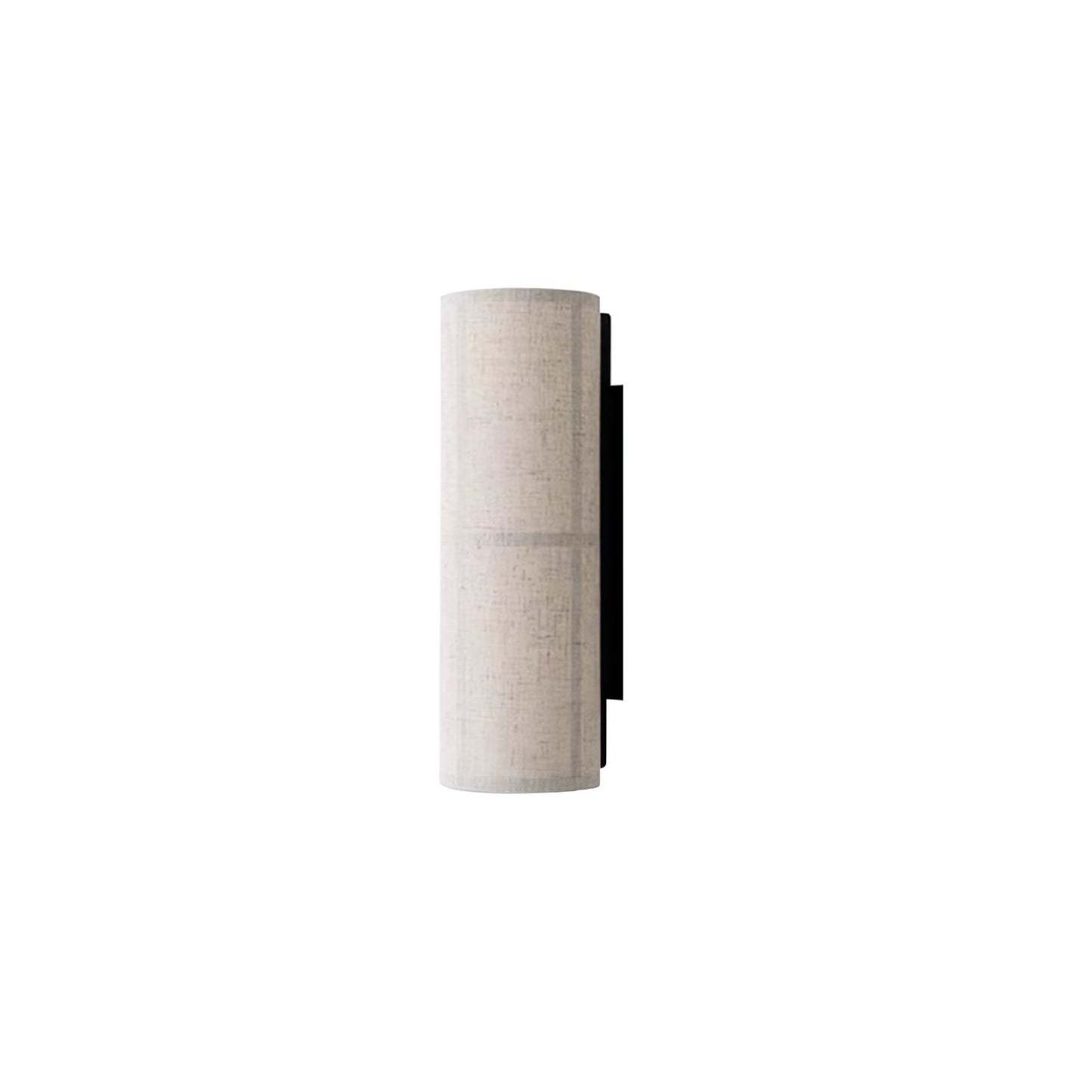 Cylinder Fabric Plug-in Wall Lamp with Metal Frame - LED
