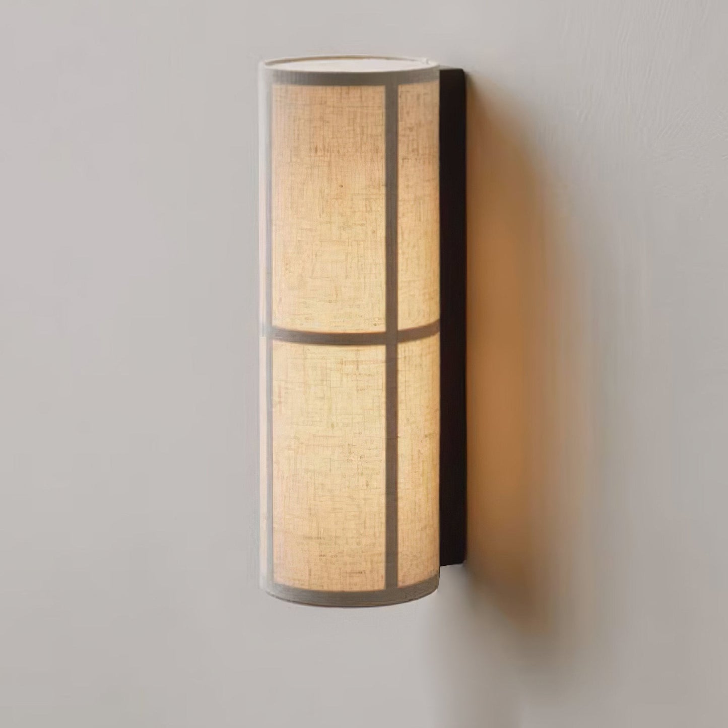 Cylinder Fabric Wall Lamp with LED Shade - Indoor Lighting