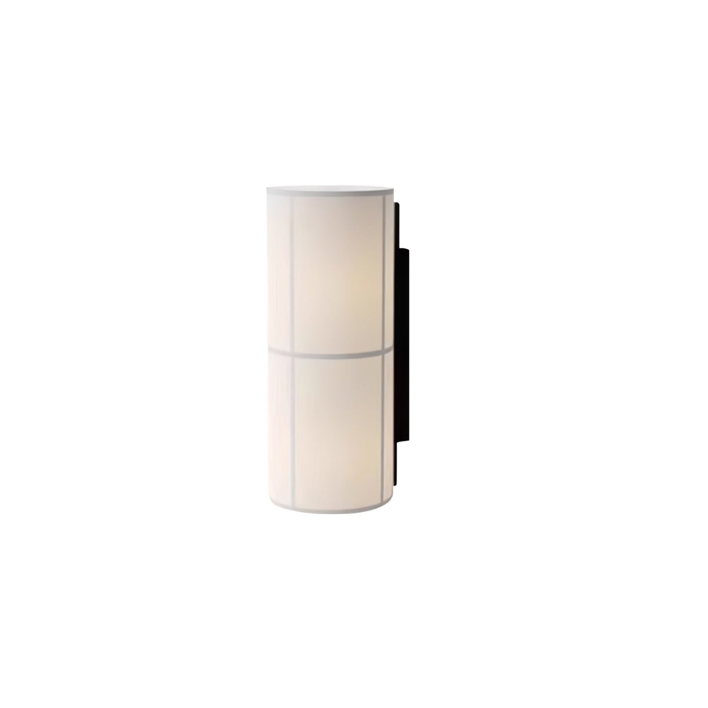 Cylinder Fabric Plug-in Wall Lamp with Metal Frame - LED