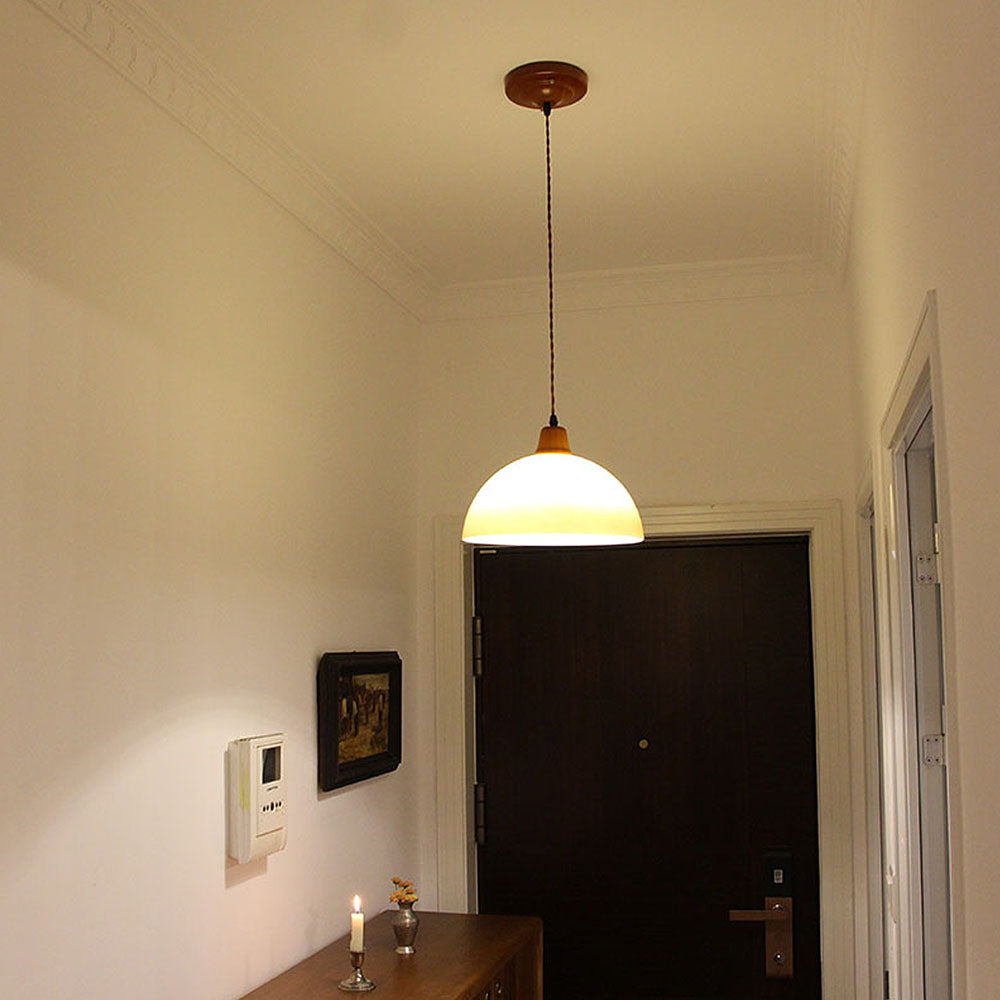 Retro Amber Elegant Glass Farm Luxury Pendant Light