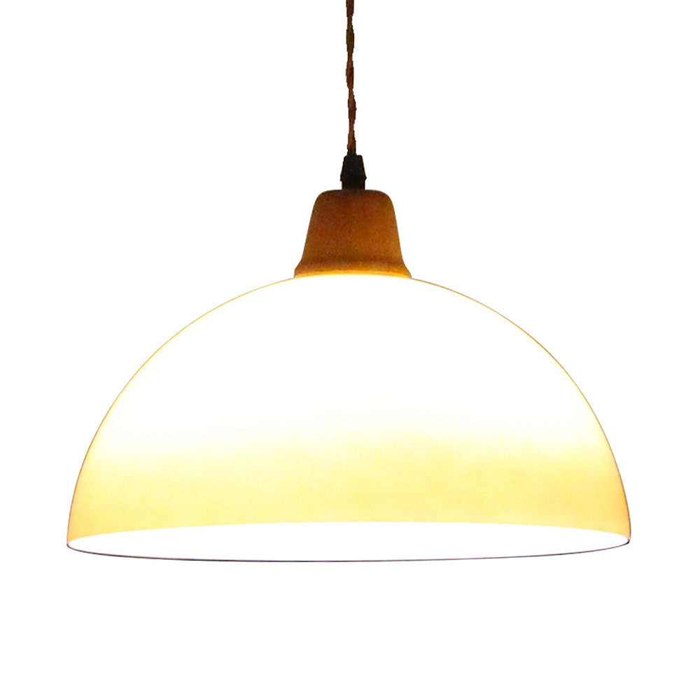 Retro Amber Elegant Glass Farm Luxury Pendant Light