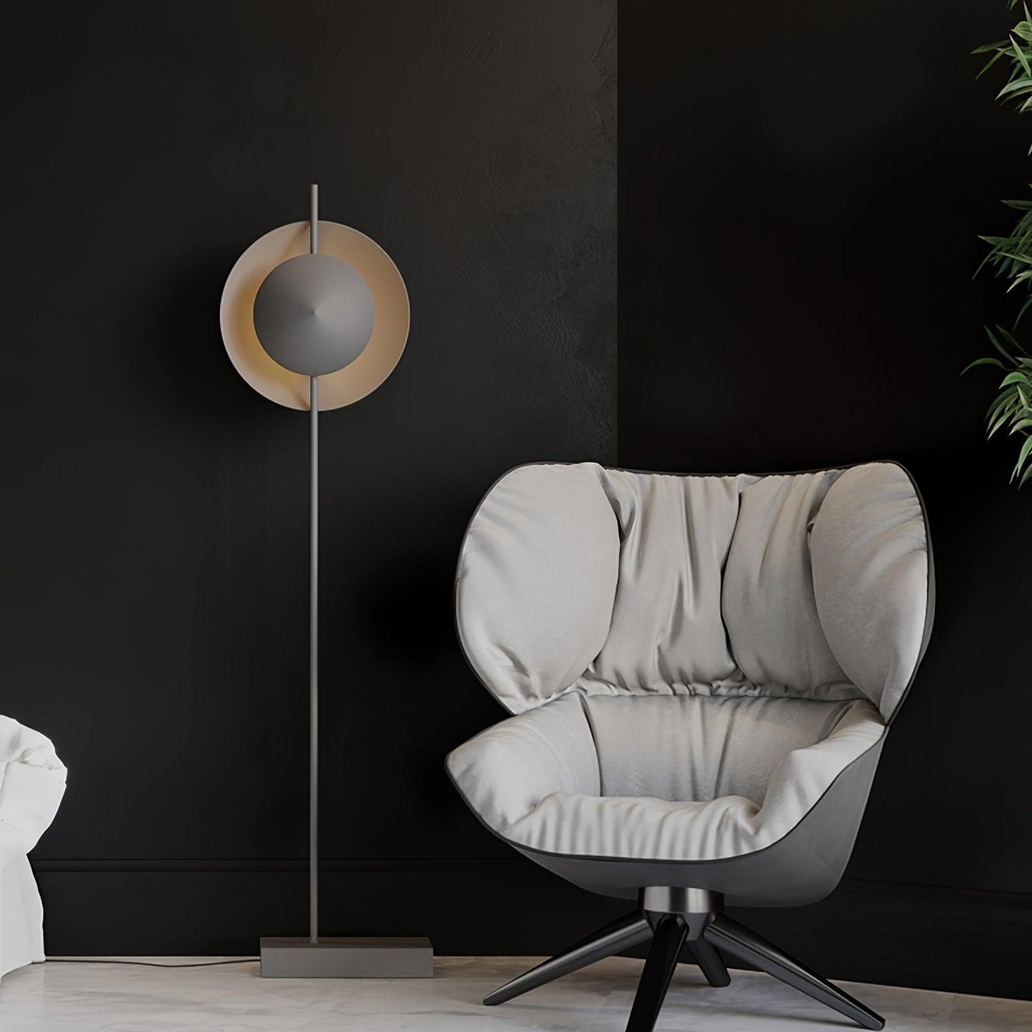 Dawn Floor Lamp - LED Indoor Lighting, Grey Modern Design