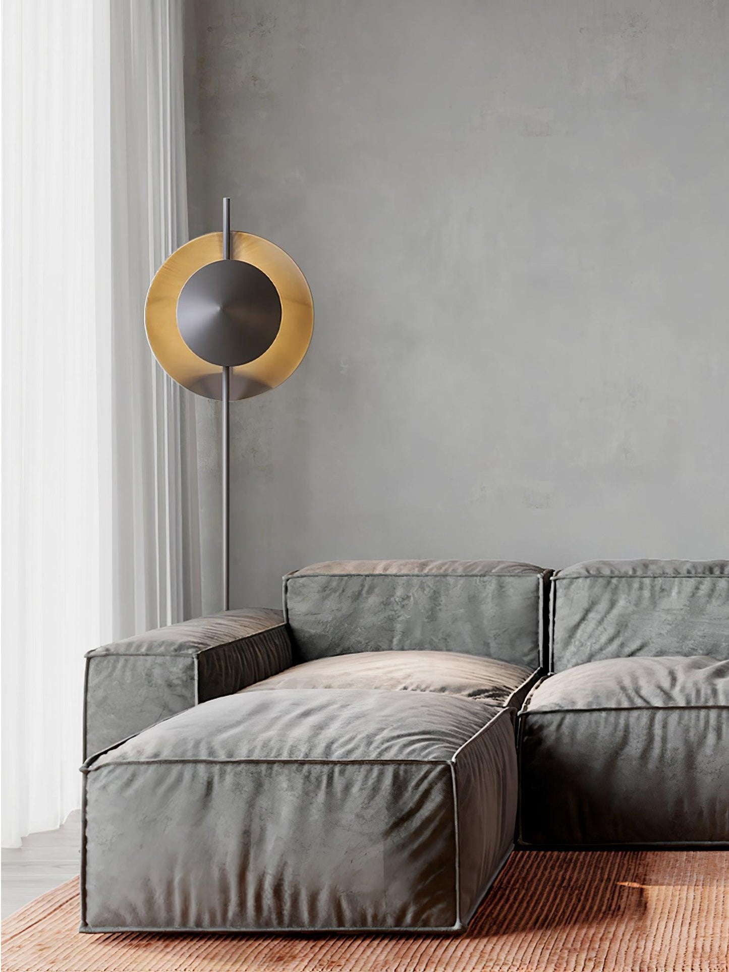 Dawn Floor Lamp - LED Indoor Lighting, Grey Modern Design