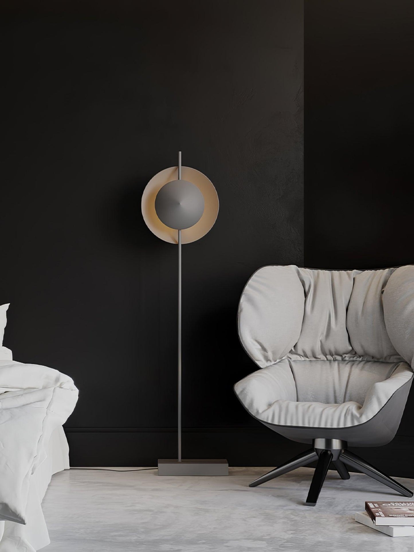 Dawn Floor Lamp - LED Indoor Lighting, Grey Modern Design