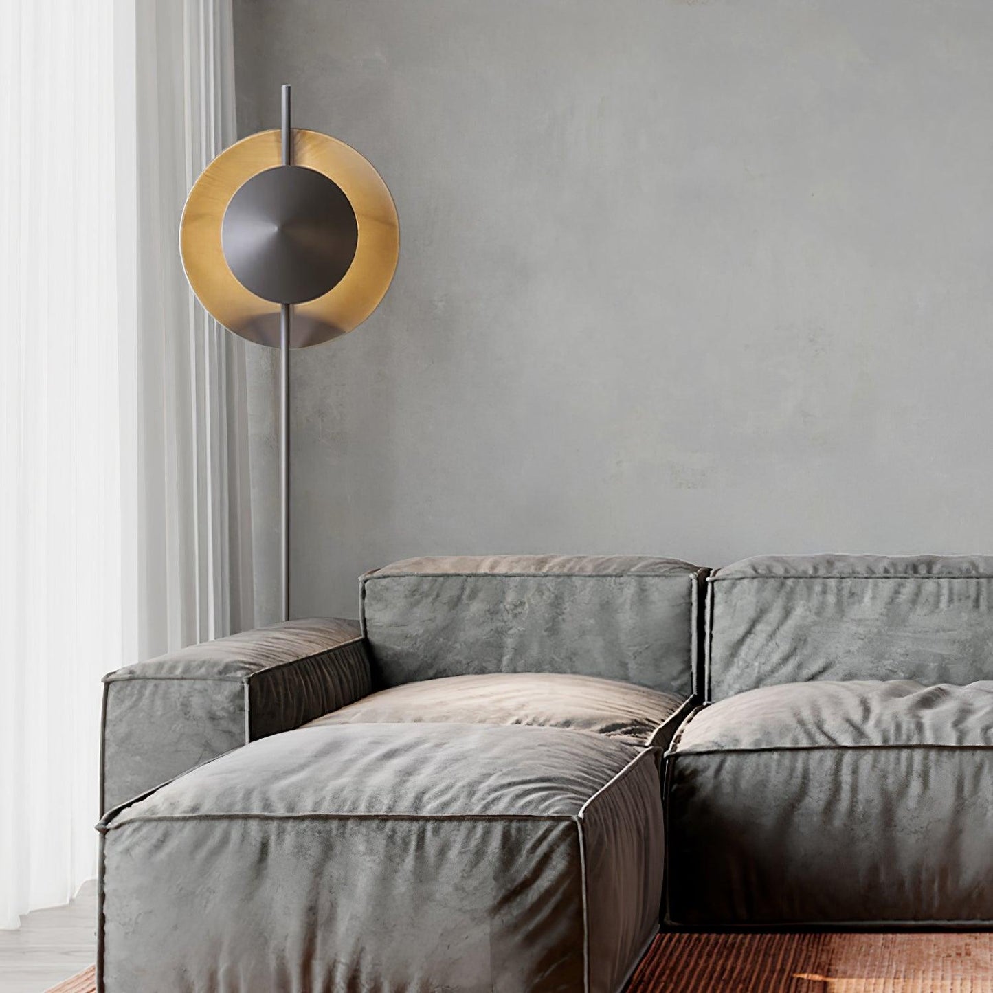 Dawn Floor Lamp - LED Indoor Lighting, Grey Modern Design