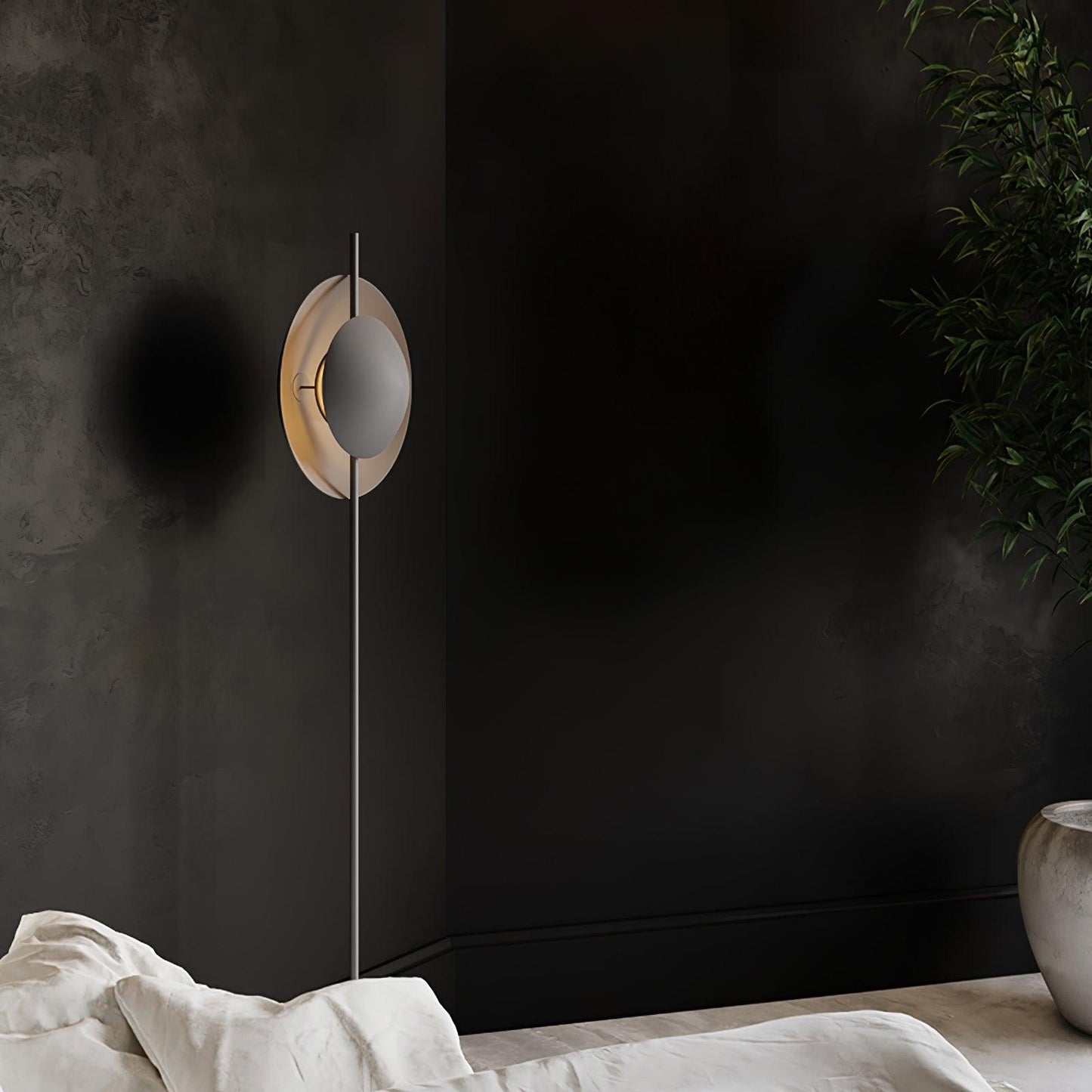 Dawn Floor Lamp - LED Indoor Lighting, Grey Modern Design