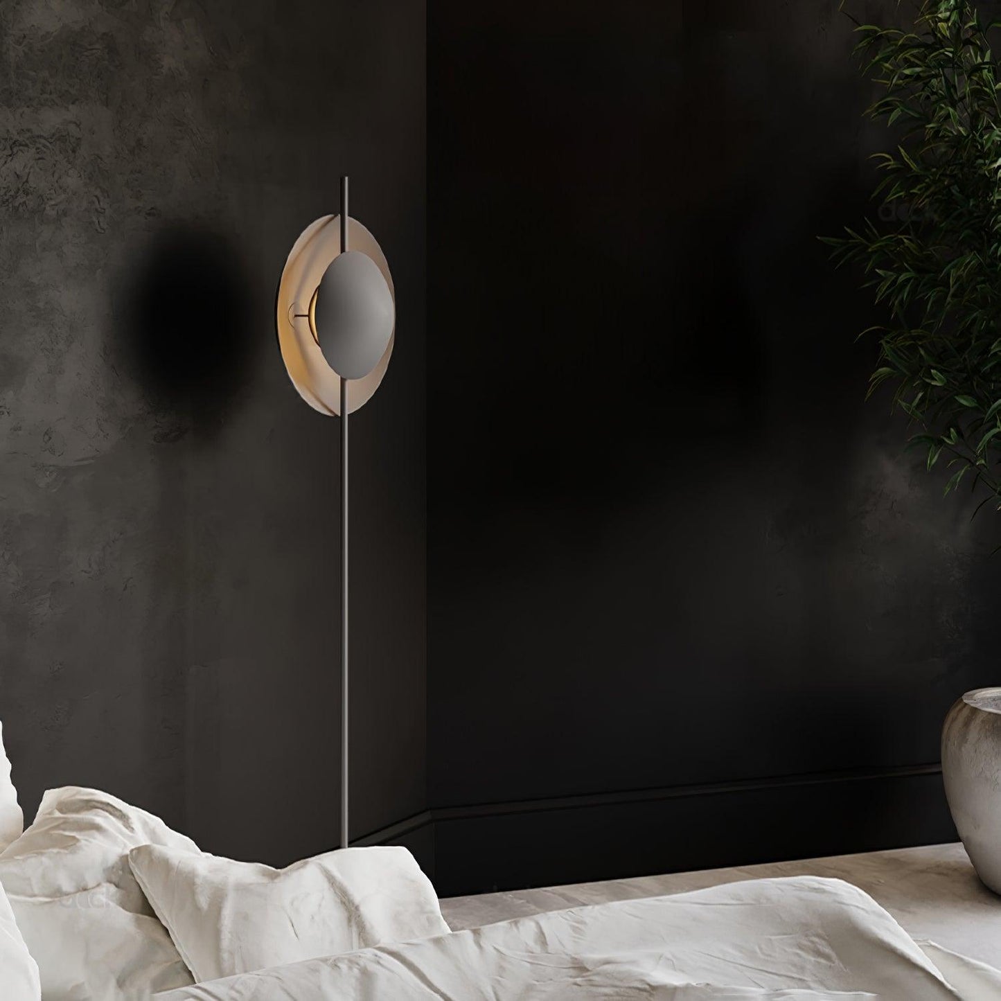 Dawn Floor Lamp - LED Indoor Lighting, Grey Modern Design