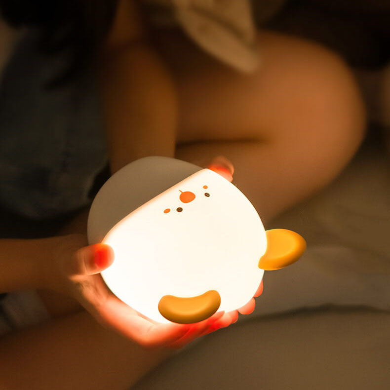Cartoon Mouse Silicone USB LED Night Light Table Lamp