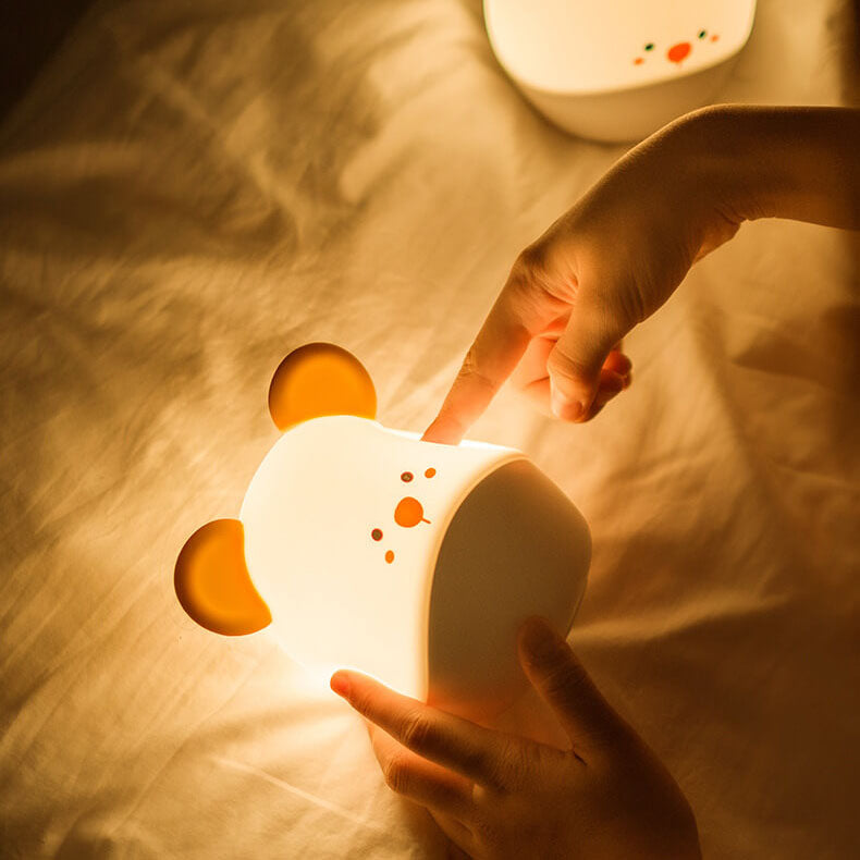 Cartoon Mouse Silicone USB LED Night Light Table Lamp
