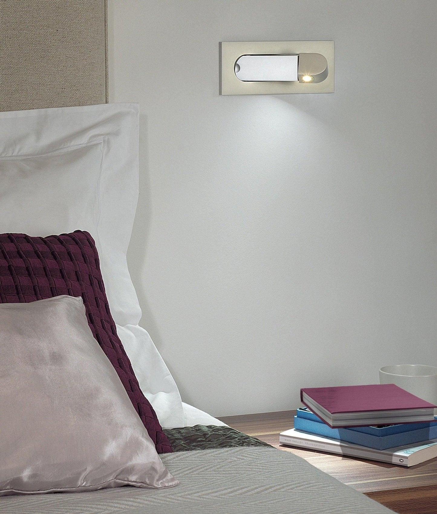 Modern LED Bedside Reading Light with Adjustable Head