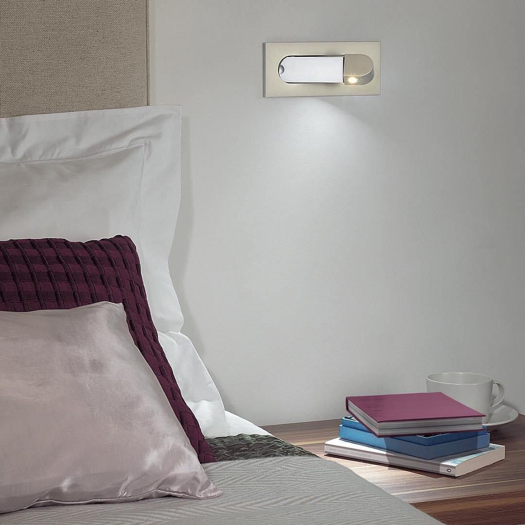 Modern LED Bedside Reading Light with Adjustable Head