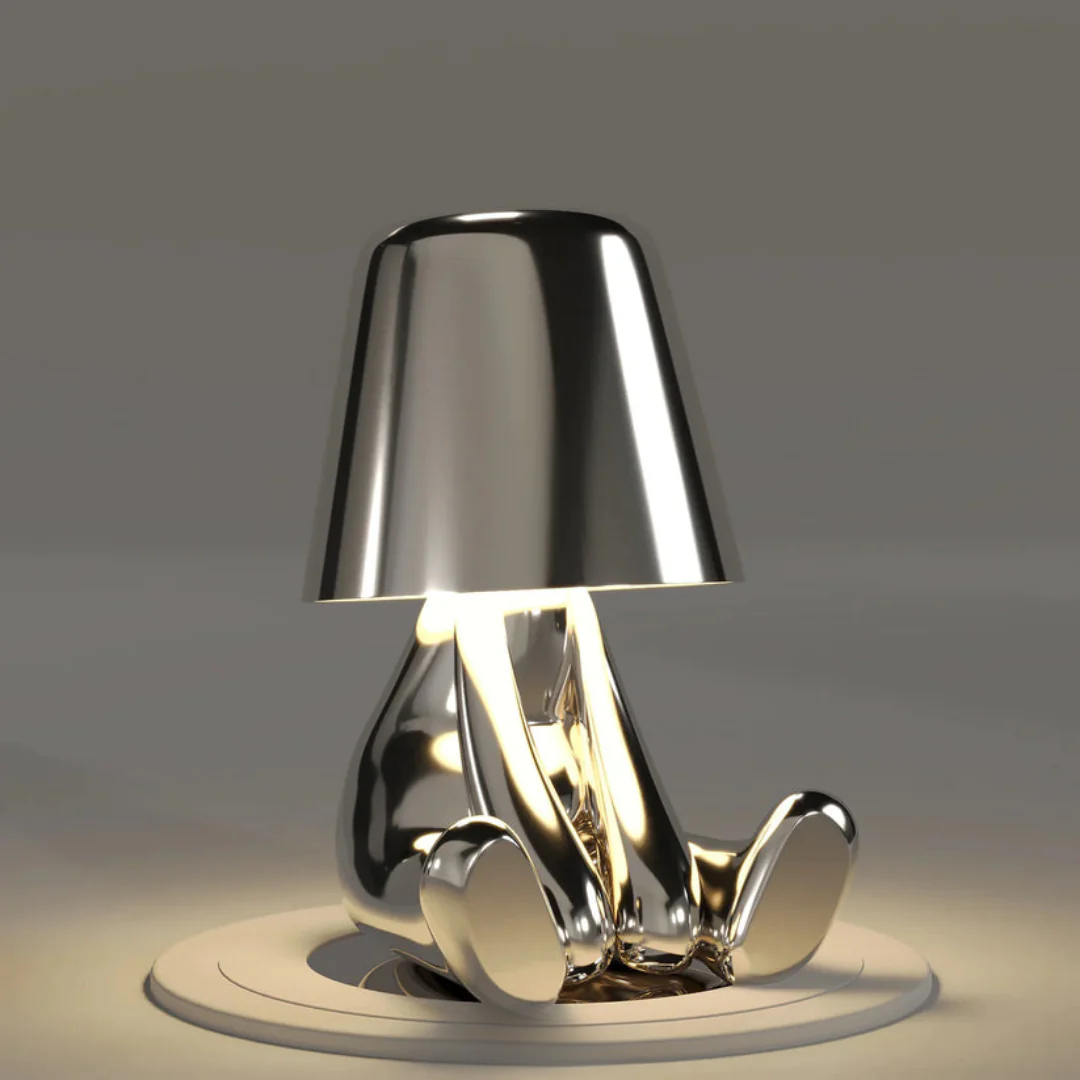 Gold USB Rechargeable Table Lamp | Dimmable Resin Lamp
