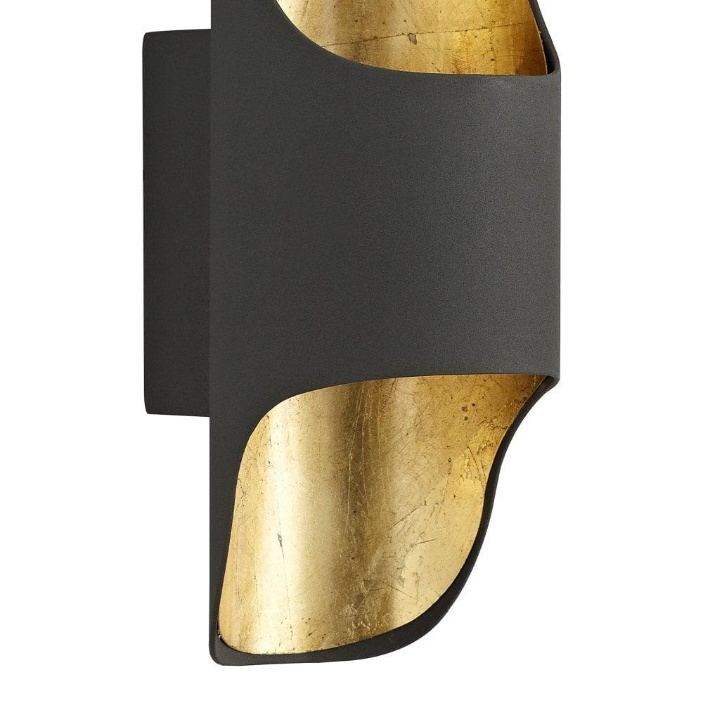 Dittisham Wall Lamp LED Indoor Anthracite Gold Finish