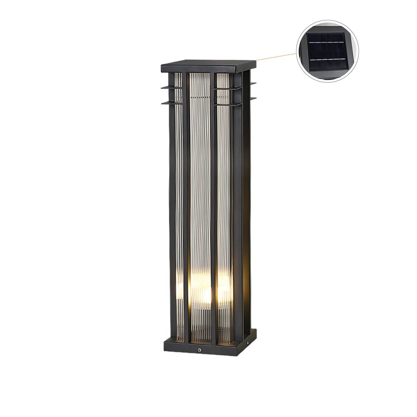 Double Axis Outdoor Post Lamp - Solar LED Waterproof Light