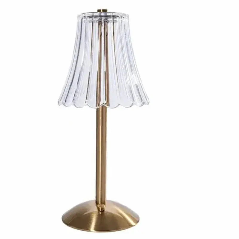 Elegant Crystal Table Lamp - Dimmable, Stunning Design