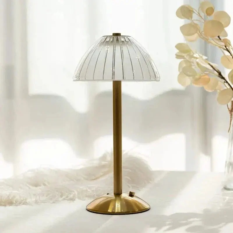 Elegant Crystal Table Lamp - Dimmable, Stunning Design