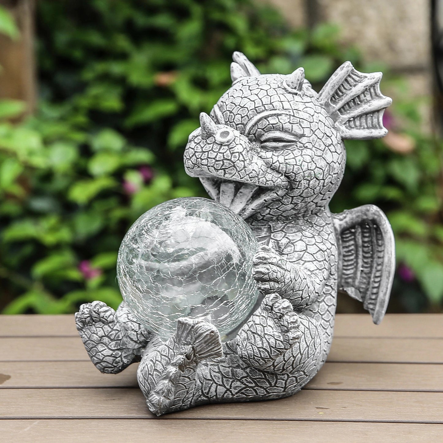 Dragon-Shaped LED Table Lamp - Rechargeable, Solar-Powered, Unique Decor for Bedroom or Living Room