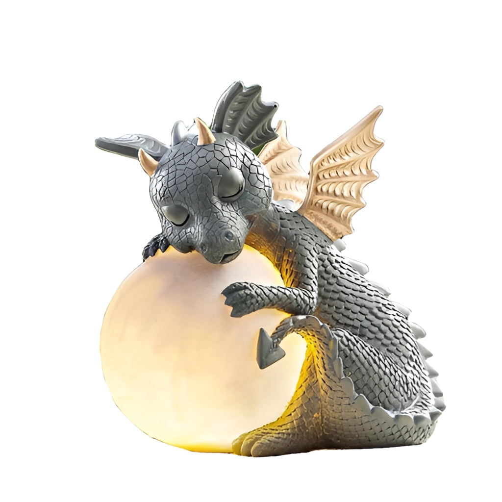Dragon-Shaped LED Table Lamp - Rechargeable, Solar-Powered, Unique Decor for Bedroom or Living Room