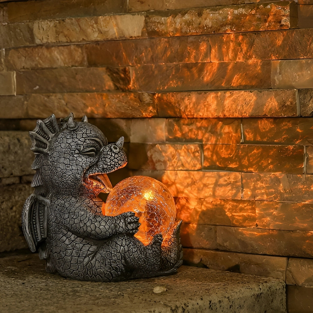 Dragon-Shaped LED Table Lamp - Rechargeable, Solar-Powered, Unique Decor for Bedroom or Living Room