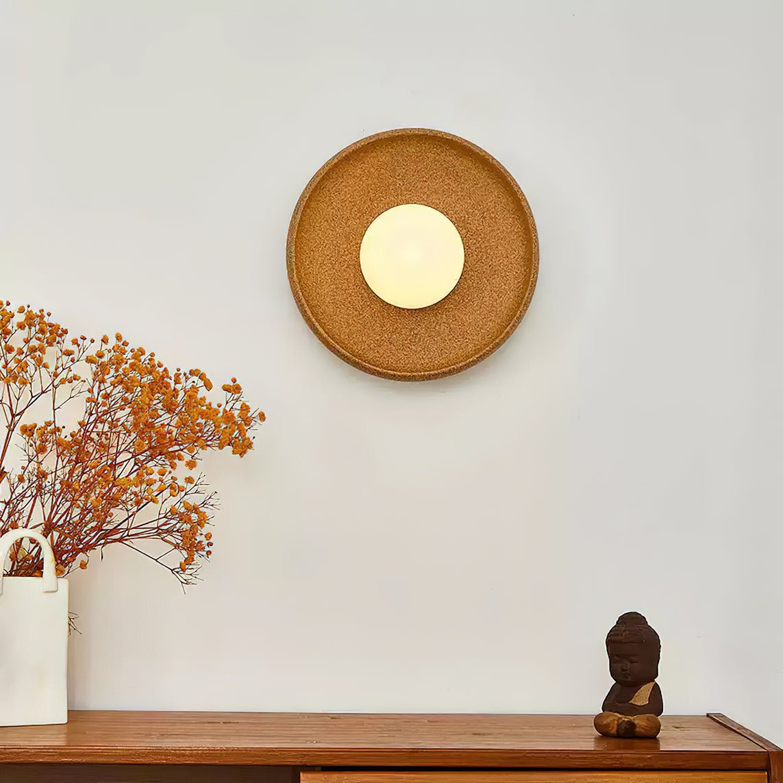 Dusk Round Wall Light - LED Indoor Ceramic Fixture