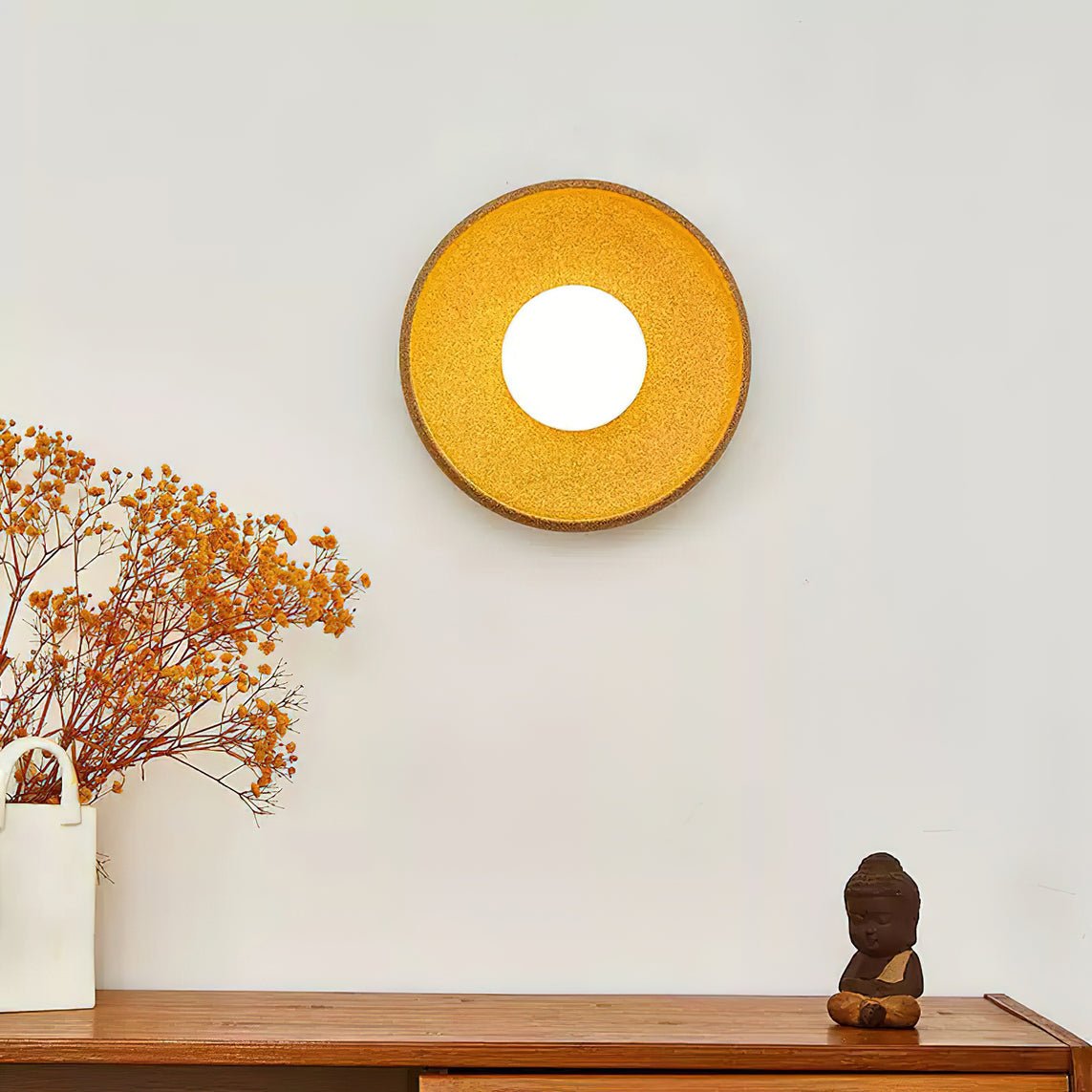 Dusk Round Wall Light - LED Indoor Ceramic Fixture