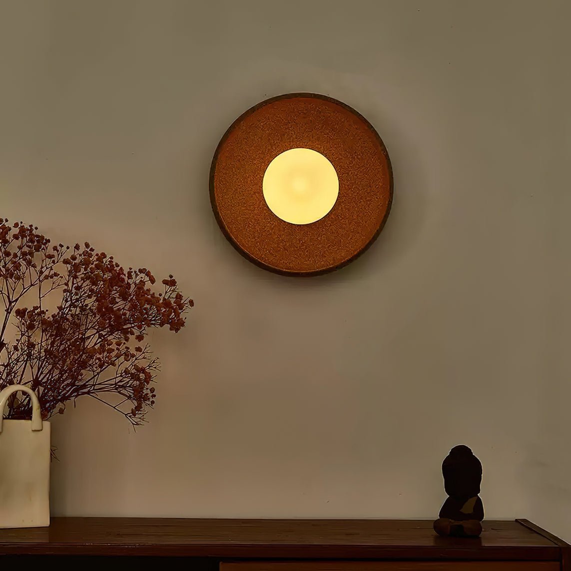 Dusk Round Wall Light - LED Indoor Ceramic Fixture