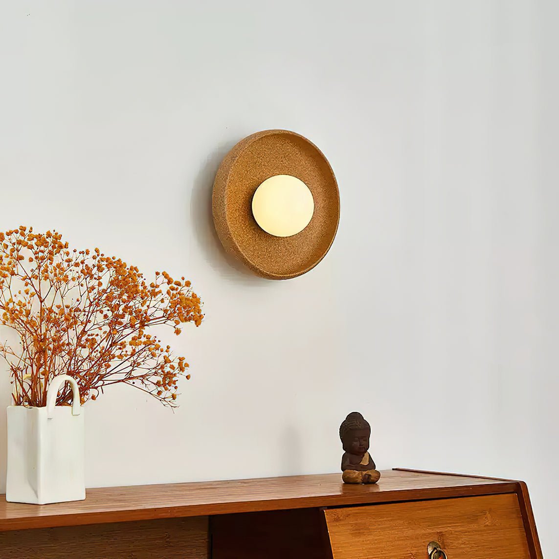 Dusk Round Wall Light - LED Indoor Ceramic Fixture