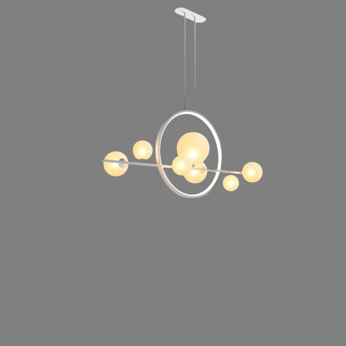 ELARA | Modern Glass Ball Chandeliers, LED, Dimmable Options