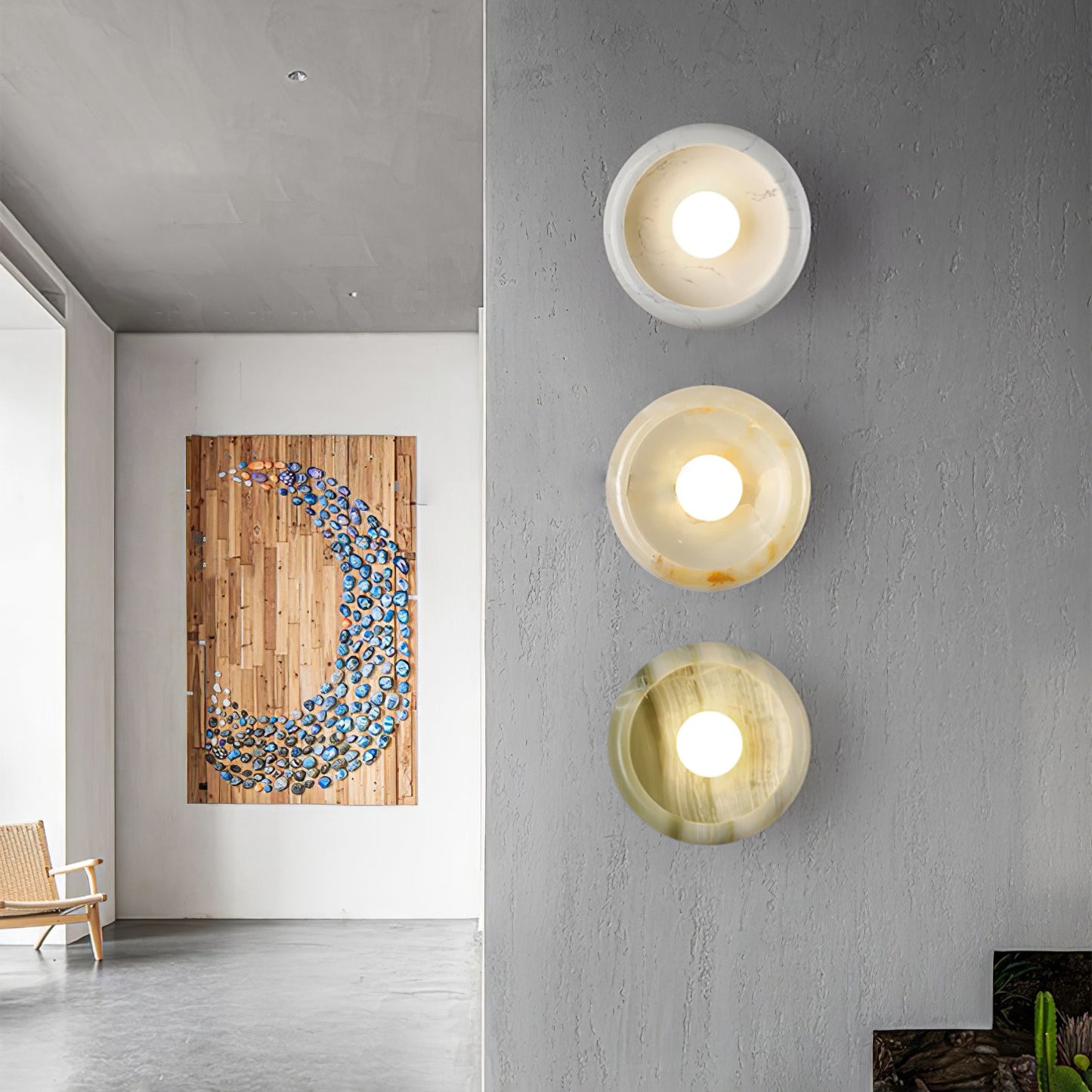 Eclipse Jade Wall Sconce - LED Indoor Lighting Accent