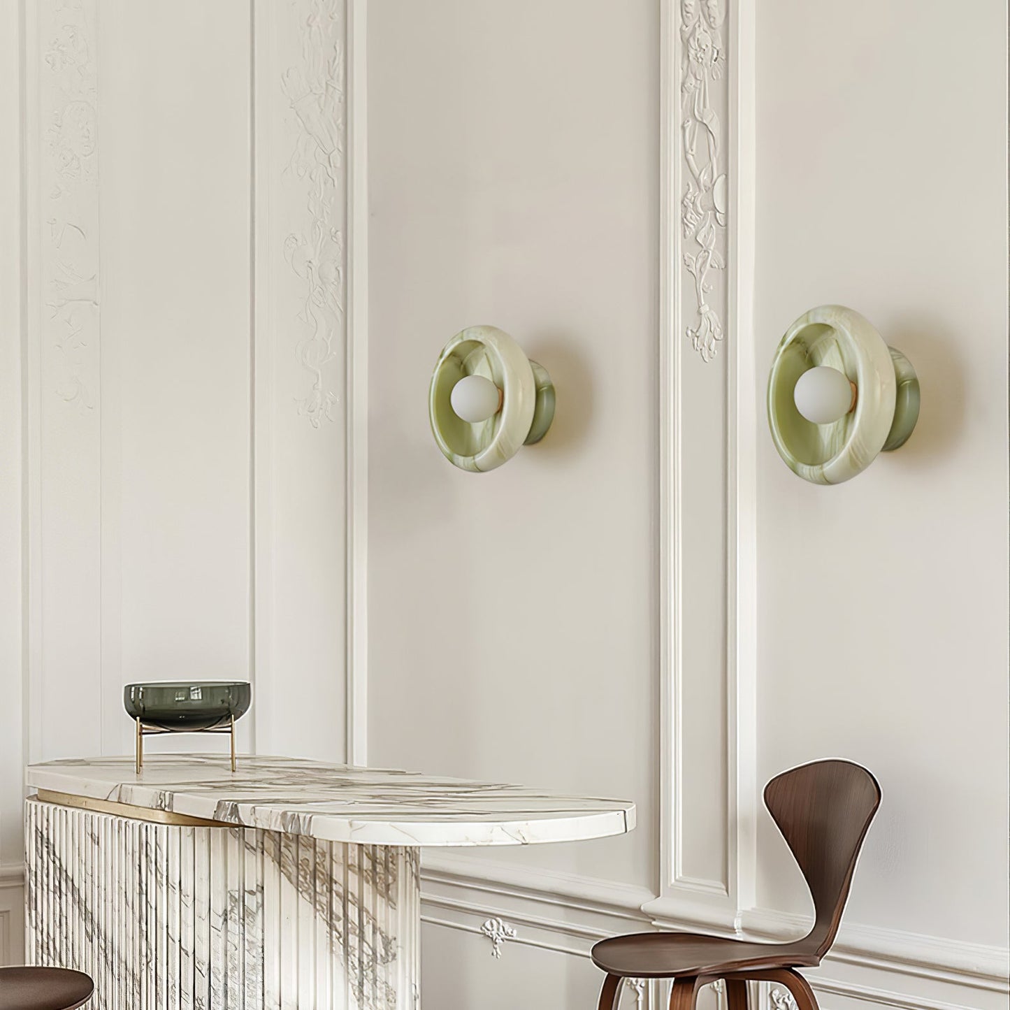 Eclipse Jade Wall Sconce - LED Indoor Lighting Accent